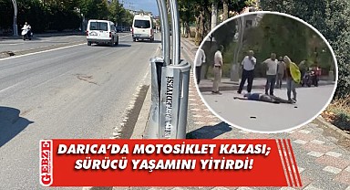 Darıca'da direğe çarpan motosiklet sürücüsü öldü!
