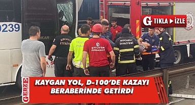 Gebze D-100'de zincirleme kaza!