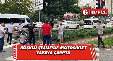Gebze'de yaşlı adama motosiklet çarptı!