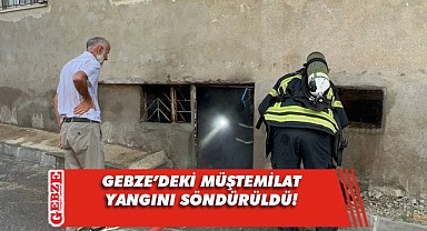 Gebze'deki evin müştemilatında yangın çıktı!