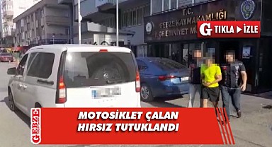 Gebze'deki motosiklet hırsızı yakalandı