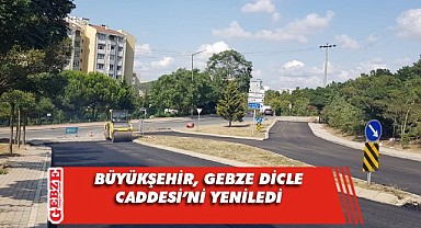 Gebze Dicle Caddesi’nde yol konforu arttı