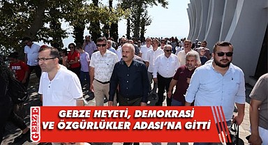 Gebze heyeti Demokrasi ve Özgürlükler Adası'nda