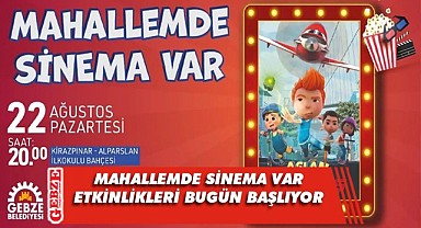 Gebzeli minikler, sinema keyfini doyasıya yaşayacak