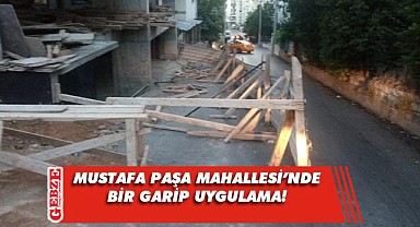 İnşaat çalışması için yolu kapattılar
