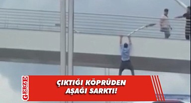 İtfaiye ekipleri merdivenle kurtardı