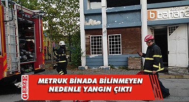 İzmit Fuarında bulunan binada yangın çıktı