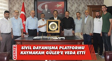 Kaymakam Güler'e veda ziyaretleri sürüyor