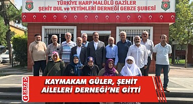 Kaymakam Güler, şehit aileleriyle buluştu