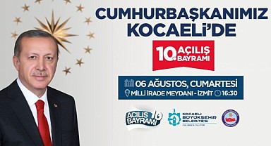 Kocaeli’de 10. Açılış Bayramı heyecanı yaşanıyor
