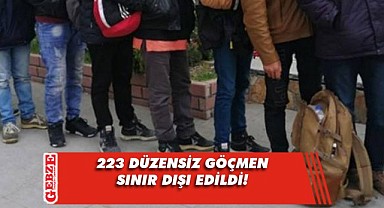Kocaeli'de 223 düzensiz göçmen sınır dışı edildi