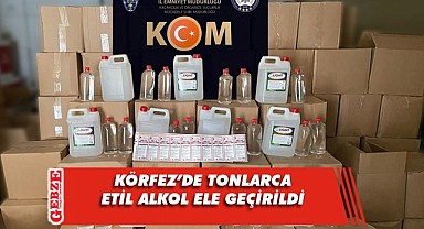 Kocaeli’nde 4 ton 225 litre etil alkol ele geçirildi