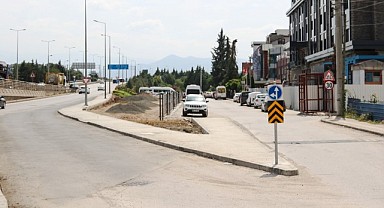 Konak Sokakta kavşak düzenlemesi yapıldı