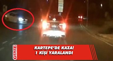 Kontrolden çıkan araç bariyere çarptı