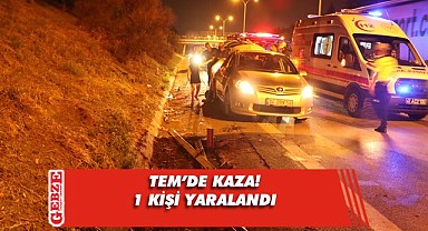Lastiği kontrol etmek istedi, kazaya sebep oldu!