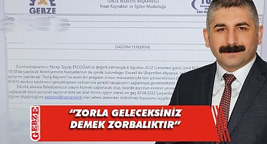 Orhan’dan Gebze Belediyesi’ne eleştiri geldi