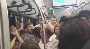 Otobüste tekme tokat birbirlerine girdiler