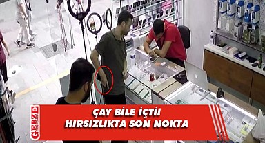 Arızalı telefonu bahane edip sağlam telefonu çaldı