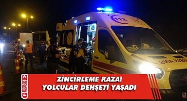 TEM’de şok kaza! 8 kişi yaralandı