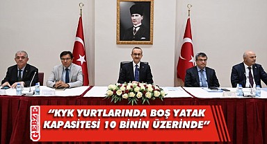 Vali Yavuz, KYK yurtlarındaki boş yatak sayısını açıkladı