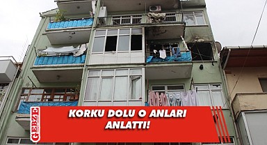 Yangın sırasında 3. Kattan alt kata atladı!