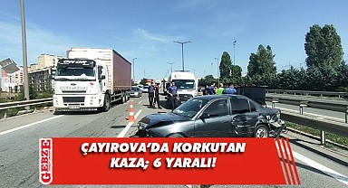 Anadolu Otoyolu'nda kaza; 6 yaralı!