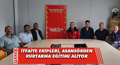 Asansörden mahsur kalma ihtimaline karşı kurtarma eğitimi