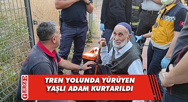 Bileti olmayan yaşlı adam tren yoluna çıktı!