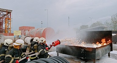 Büyükşehir İtfaiyesinden Tersan ekiplerine eğitim