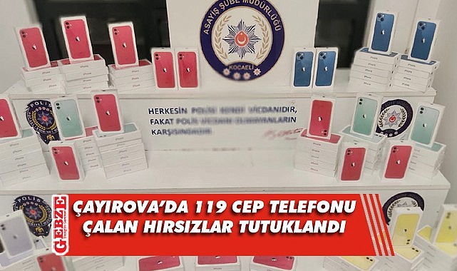 Çayırova'da cep telefonu hırsızlığı yapanlar yakalandı