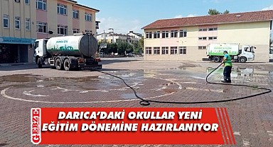 Darıca'nın okullarında temizlik çalışması