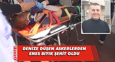 Denize düşen askerlerden 1'i şehit oldu