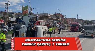 Dilovası D-100'de korkutan kaza; 1 yaralı