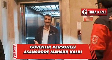 Dilovası Kültür Merkezi'nin asansöründe mahsur kaldı