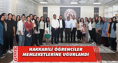 Dilovası’na gelen Hakkarili öğrencilere veda
