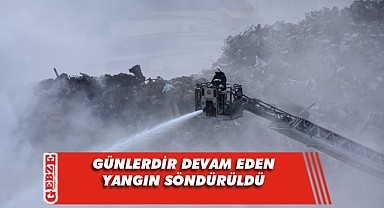 Dilovası'nda çıkan yangın 55 saat sonra söndürüldü