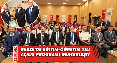 Gebze'de ilk ders zili resmen çaldı
