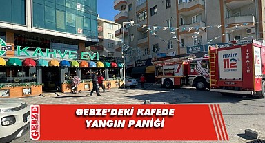 Gebze’deki kafenin bacasında yangın