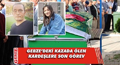 Gebze'deki kazada ölen kardeşler toprağa verildi