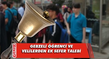 Gebze'deki okul bölgelerine ek sefer talebi