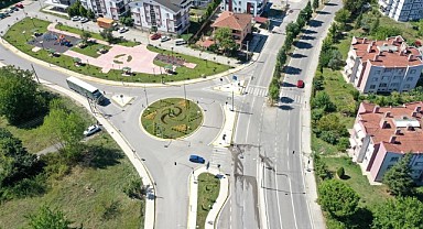 İpek yolu bulvarında trafik çizgileri çekildi