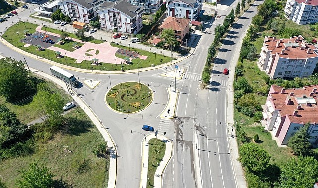 İpek yolu bulvarında trafik çizgileri çekildi