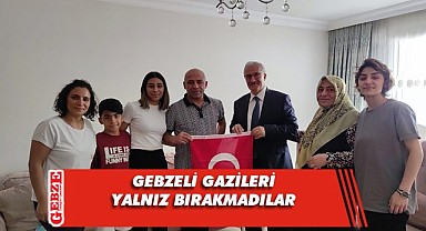 Kaymakam Özyiğit, gazileri ziyaret etti