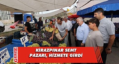 Kirazpınar'da ilk tezgah bugün kuruldu