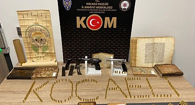 Kocaeli’nde birçok tarihi eser ele geçirildi