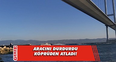Köprüden atlayan şahsı arama çalışmaları devam ediyor