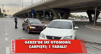 Köşklü Çeşme'de iki otomobil çarpıştı!