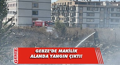 Makilik alanda çıkan yangın söndürüldü