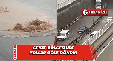 Sağanak, yolları göle döndürdü