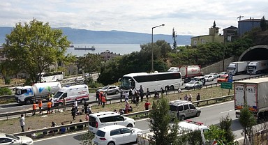 TEM Otoyolu'ndaki kazada 2'si bebek 4 kişi yaralandı